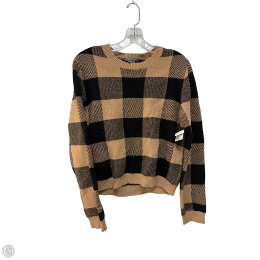 Sweater By Anthropologie In Plaid Pattern, Size: S