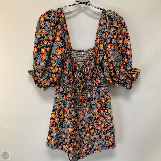 Romper By Free People In Floral Print, Size: S