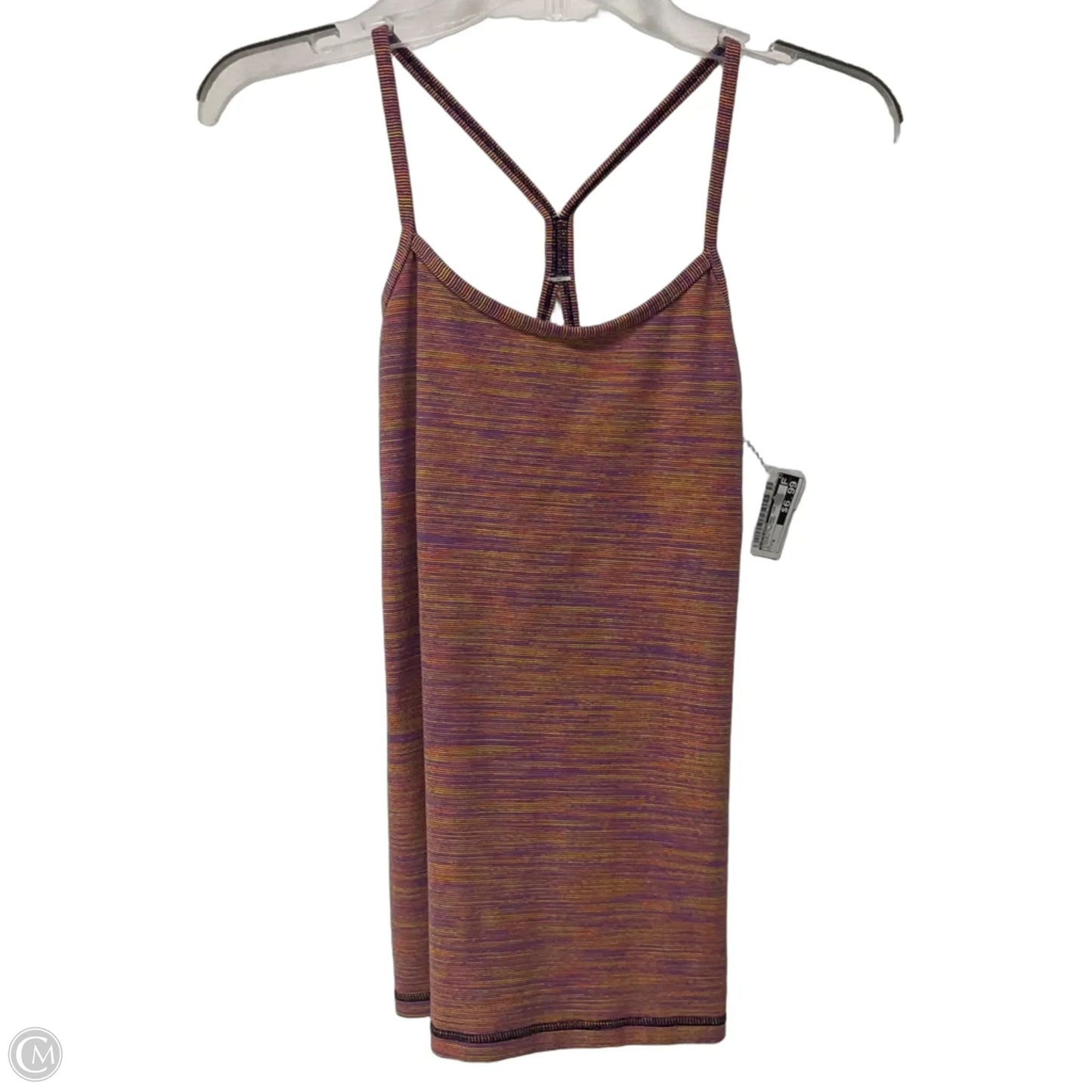 Athletic Tank Top By Lululemon In Striped Pattern, Size: 6
