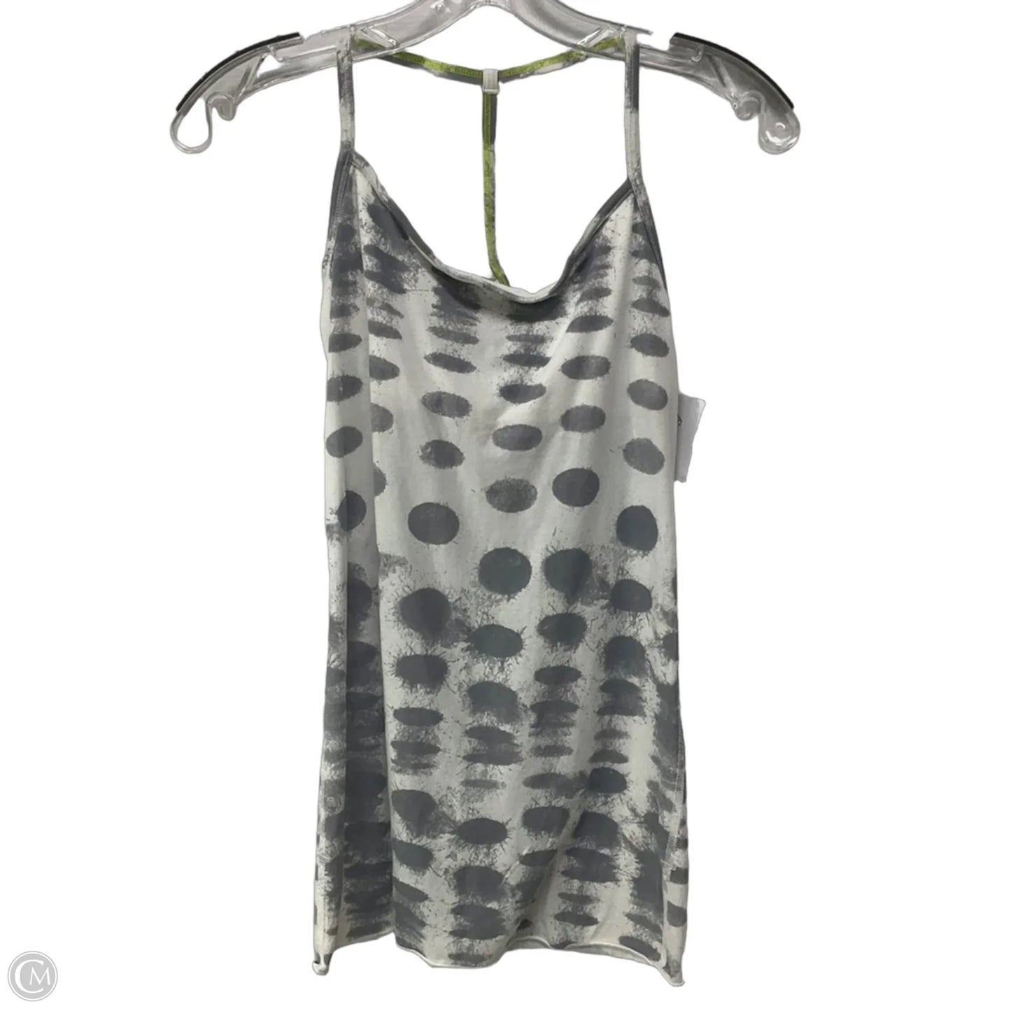 Athletic Tank Top By Lululemon In Grey & White, Size: 6