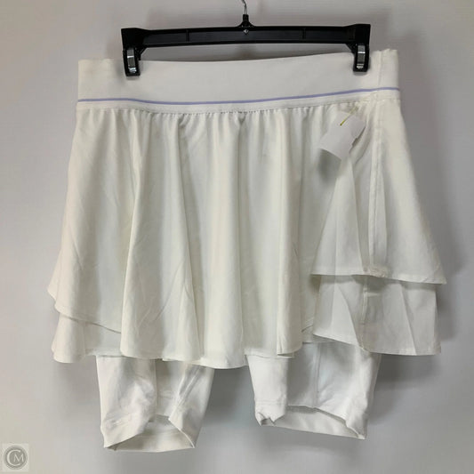 Athletic Skirt By Lululemon In White, Size: 8