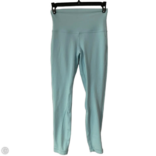 Athletic Leggings By Lululemon In Blue & Brown, Size: 4