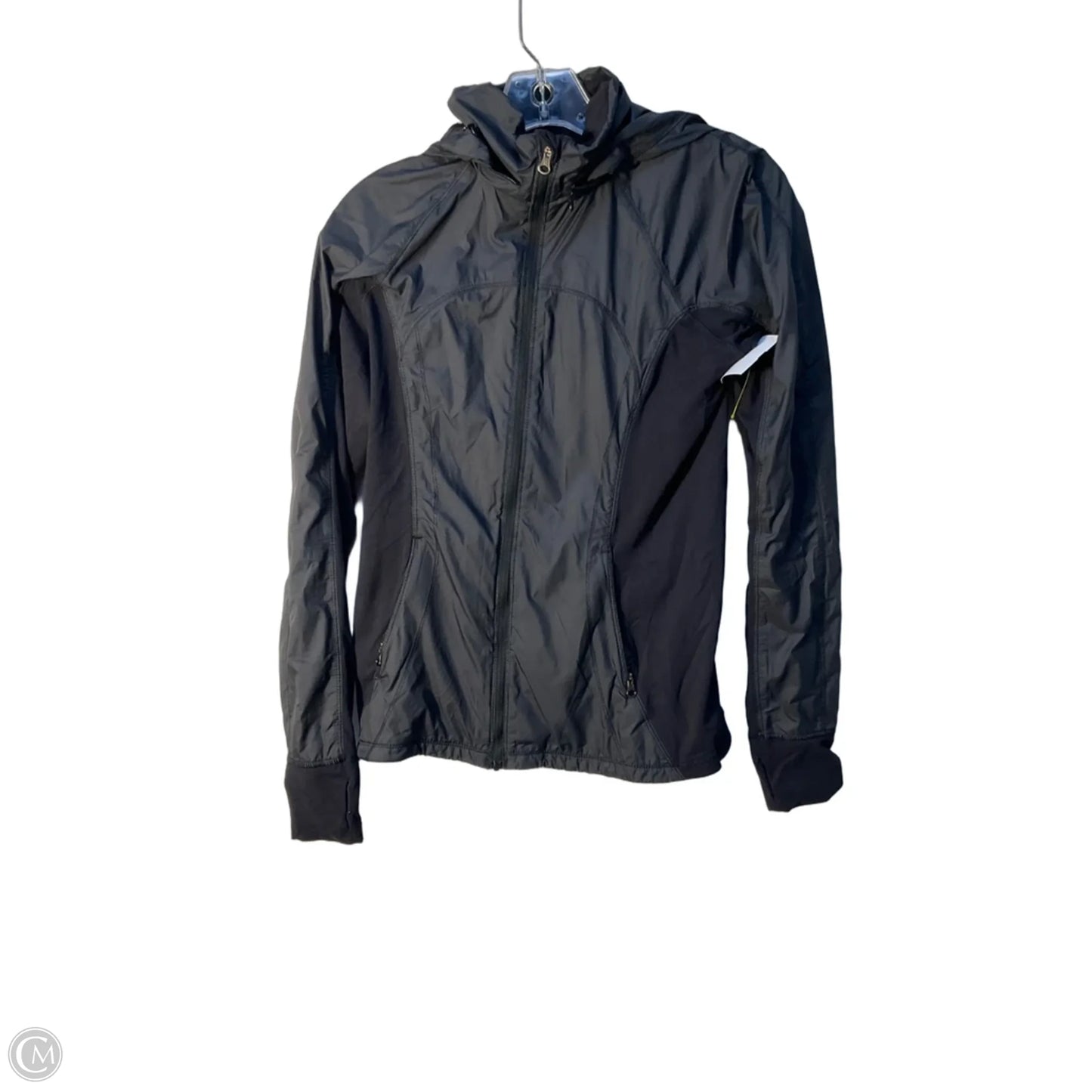 Athletic Jacket By Lululemon In Black, Size: 4