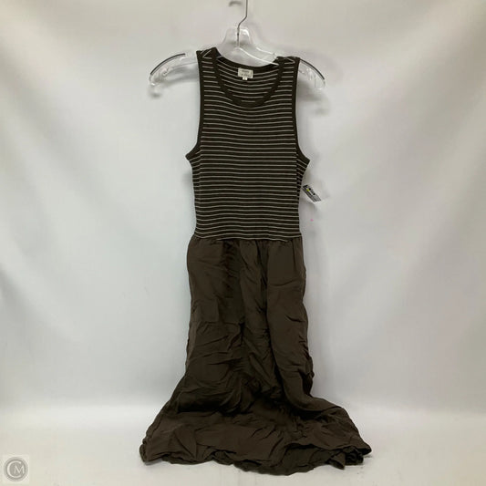 Dress Casual Maxi By Z Supply In Brown & White, Size: S