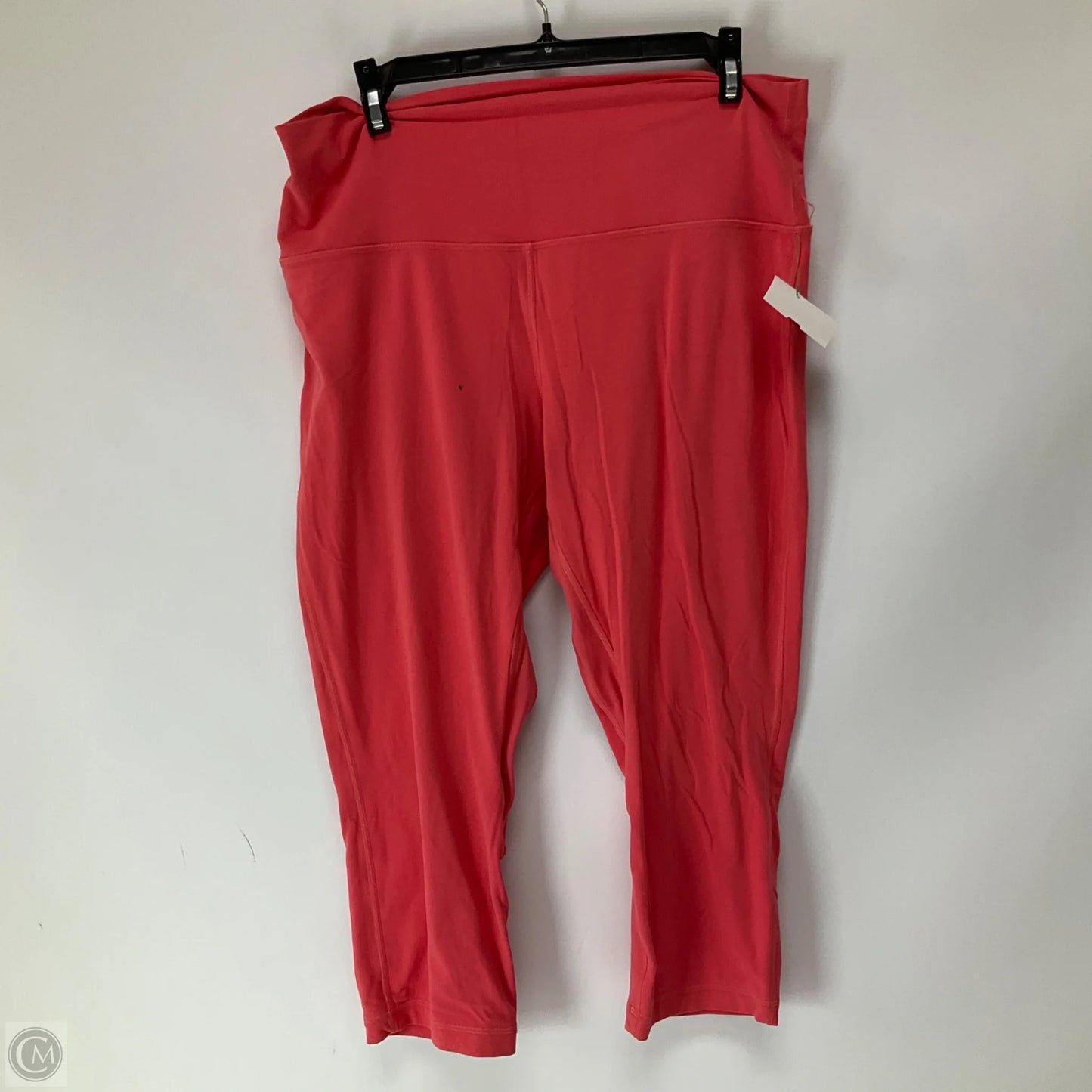 Athletic Capris By Lululemon In Coral, Size: 14