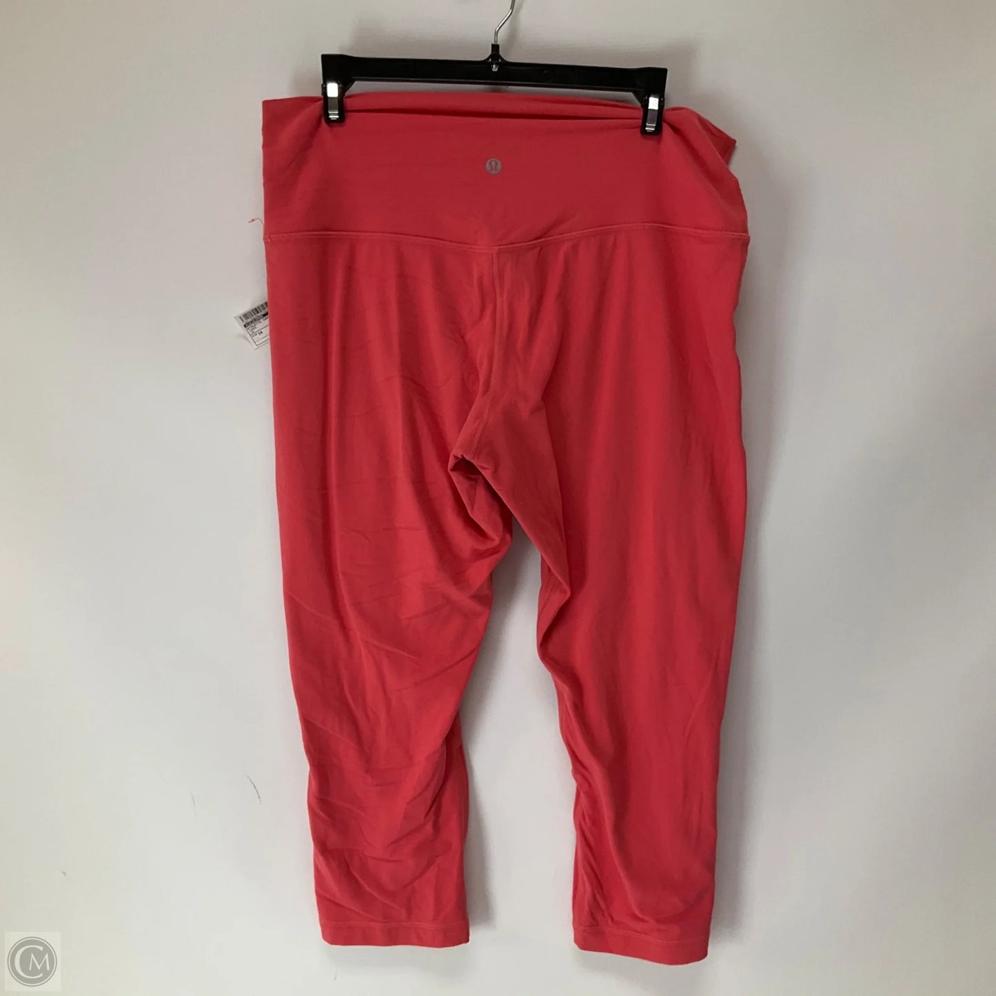 Athletic Capris By Lululemon In Coral, Size: 14