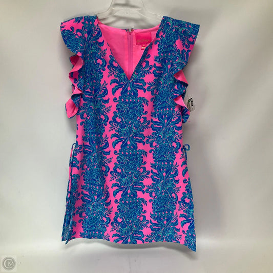 Dress Designer By Lilly Pulitzer In Blue & Pink, Size: 10