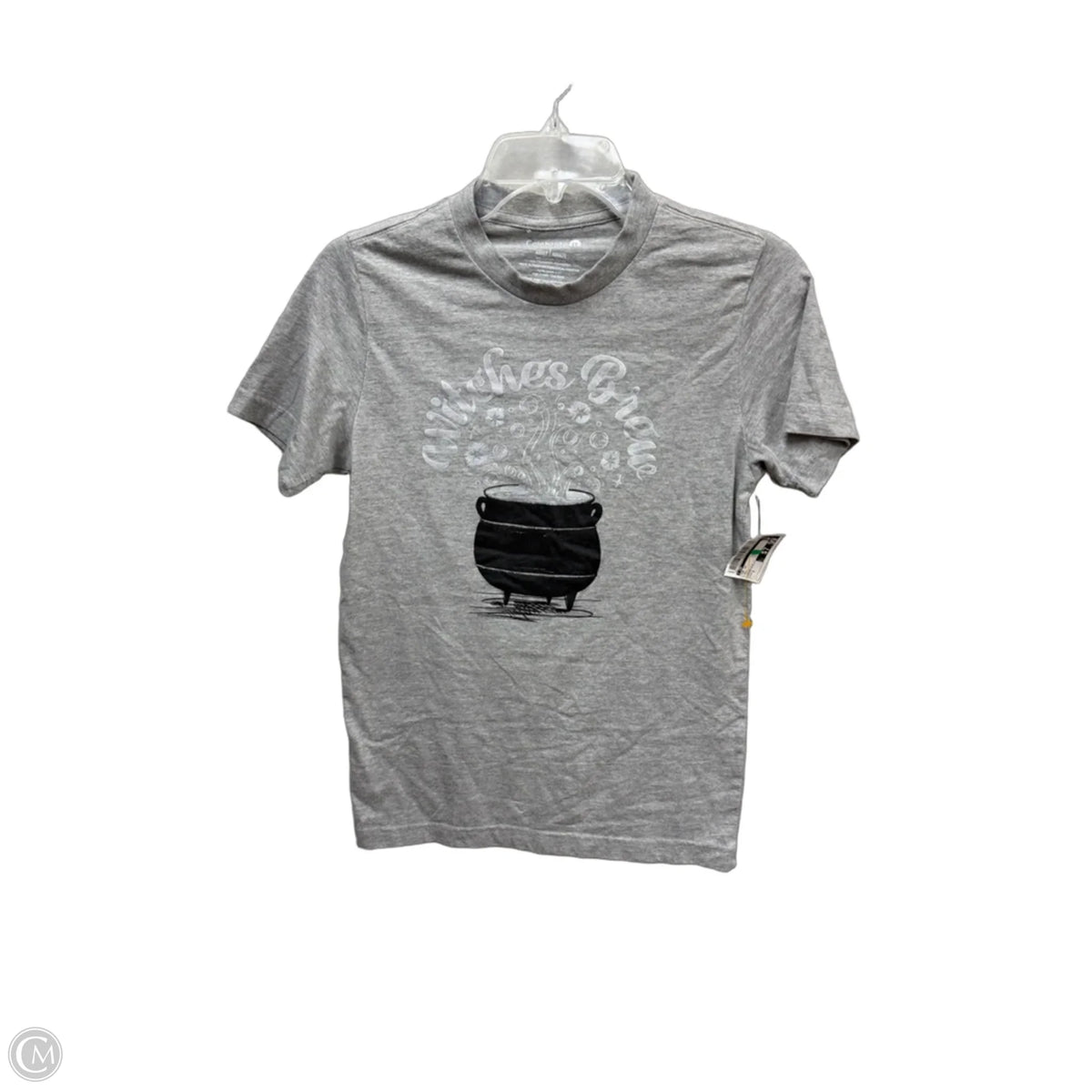 Top Short Sleeve By Cmf In Grey, Size: S