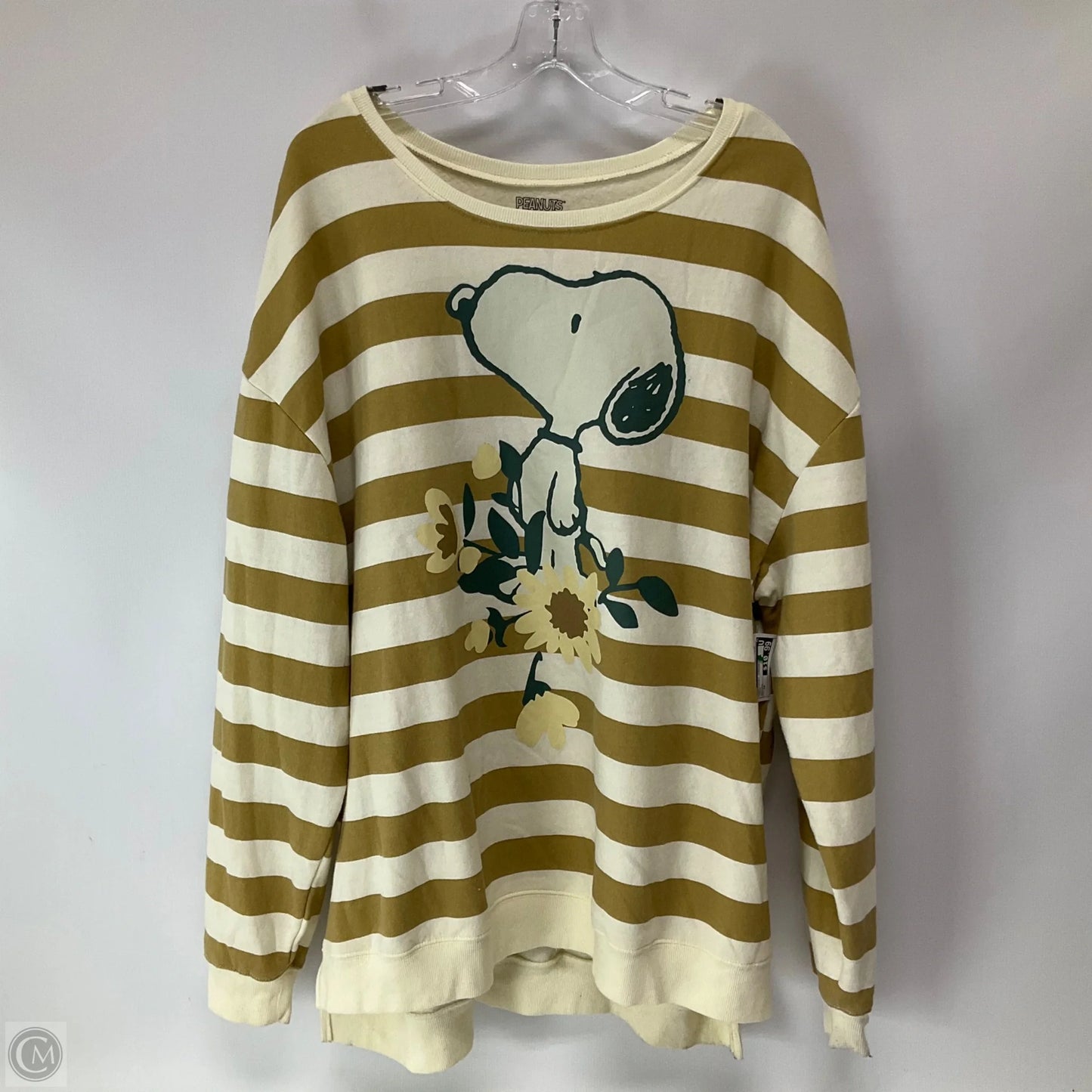 Sweatshirt Crewneck By Cme In Cream, Size: 2x