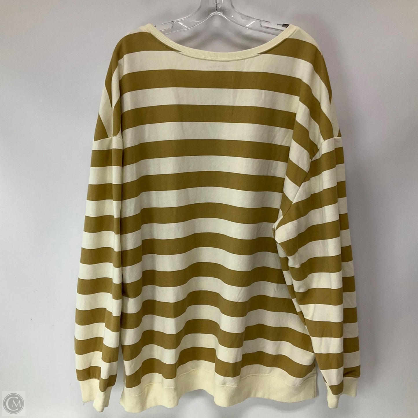 Sweatshirt Crewneck By Cme In Cream, Size: 2x