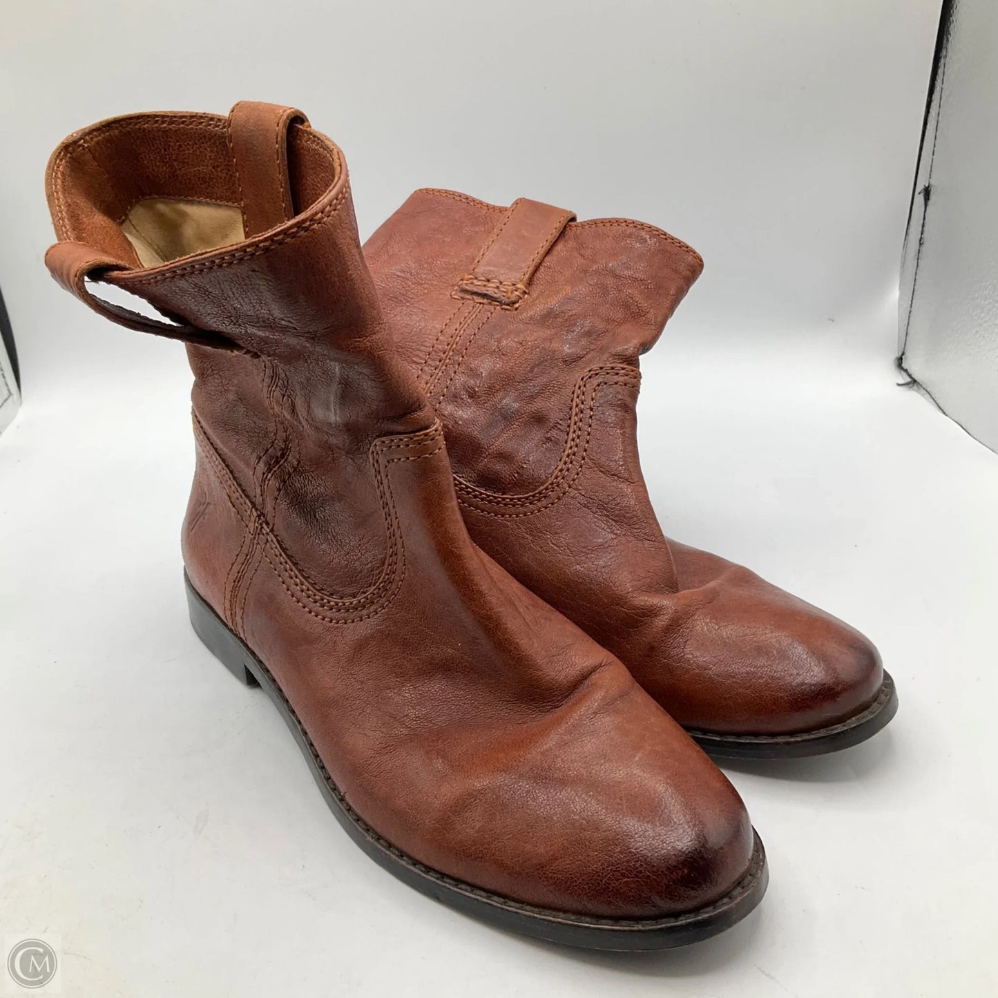 Boots Designer By Frye In Brown, Size: 7