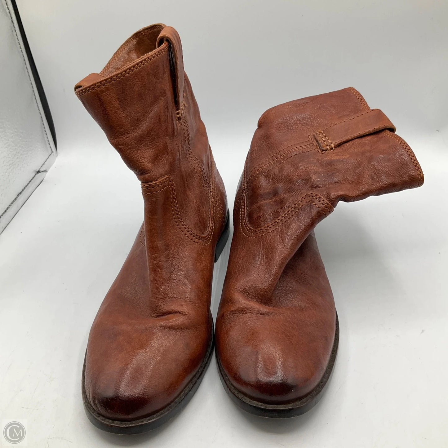 Boots Designer By Frye In Brown, Size: 7