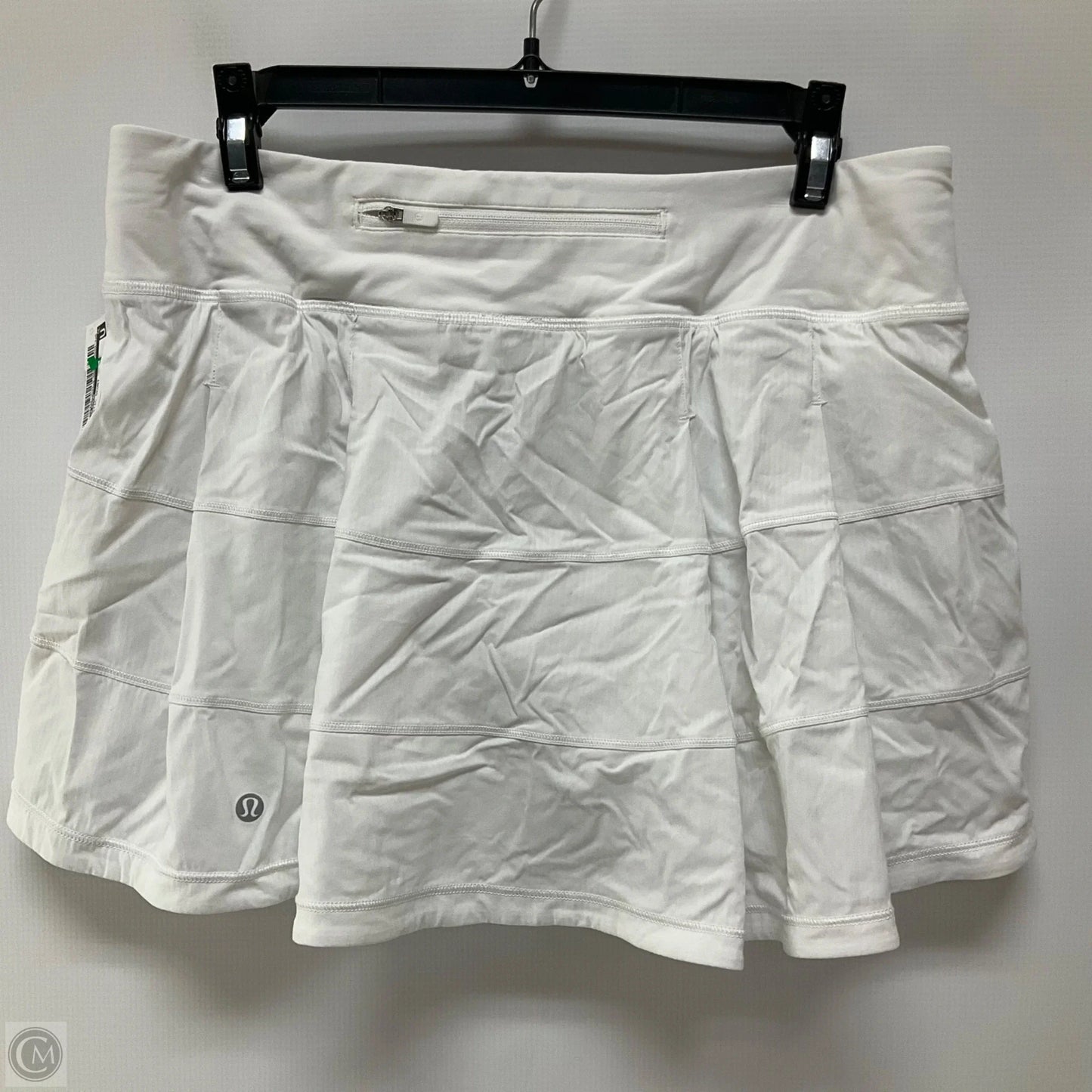Athletic Skort By Lululemon In White, Size: 8
