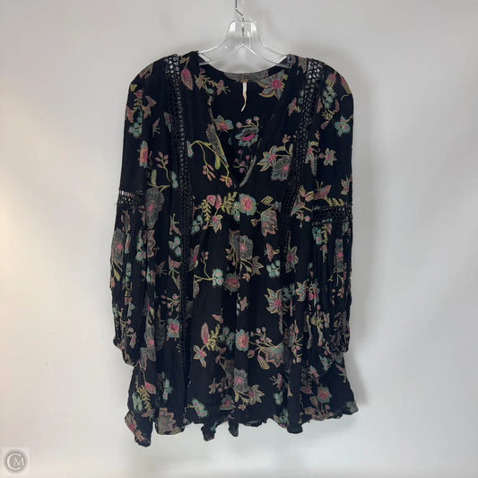 Tunic Long Sleeve By Free People In Black, Size: S