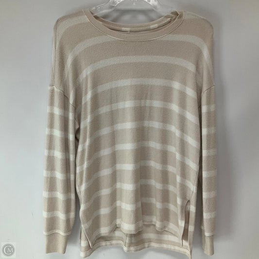 Top Long Sleeve By Abercrombie And Fitch In Striped Pattern, Size: S