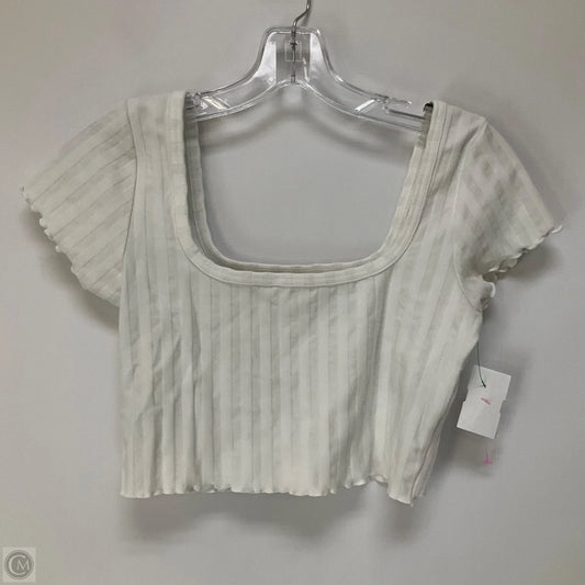 Top Short Sleeve By Offline By Aerie In White, Size: S