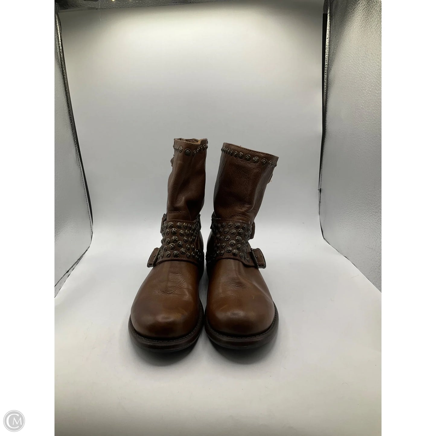 Boots Designer By Frye In Brown, Size: 9
