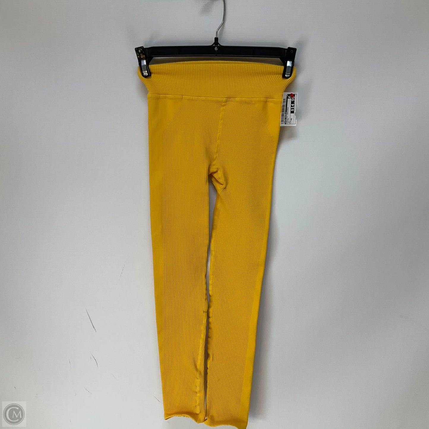 Athletic Leggings By Free People In Yellow, Size: Xs