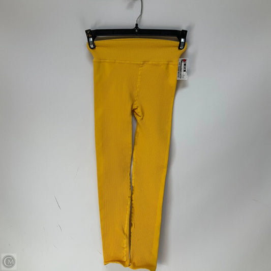 Athletic Leggings By Free People In Yellow, Size: Xs