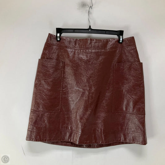 Skirt Mini & Short By Maeve In Maroon, Size: 8