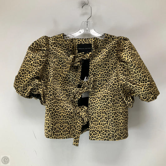 Top Short Sleeve By English Factory In Animal Print, Size: M