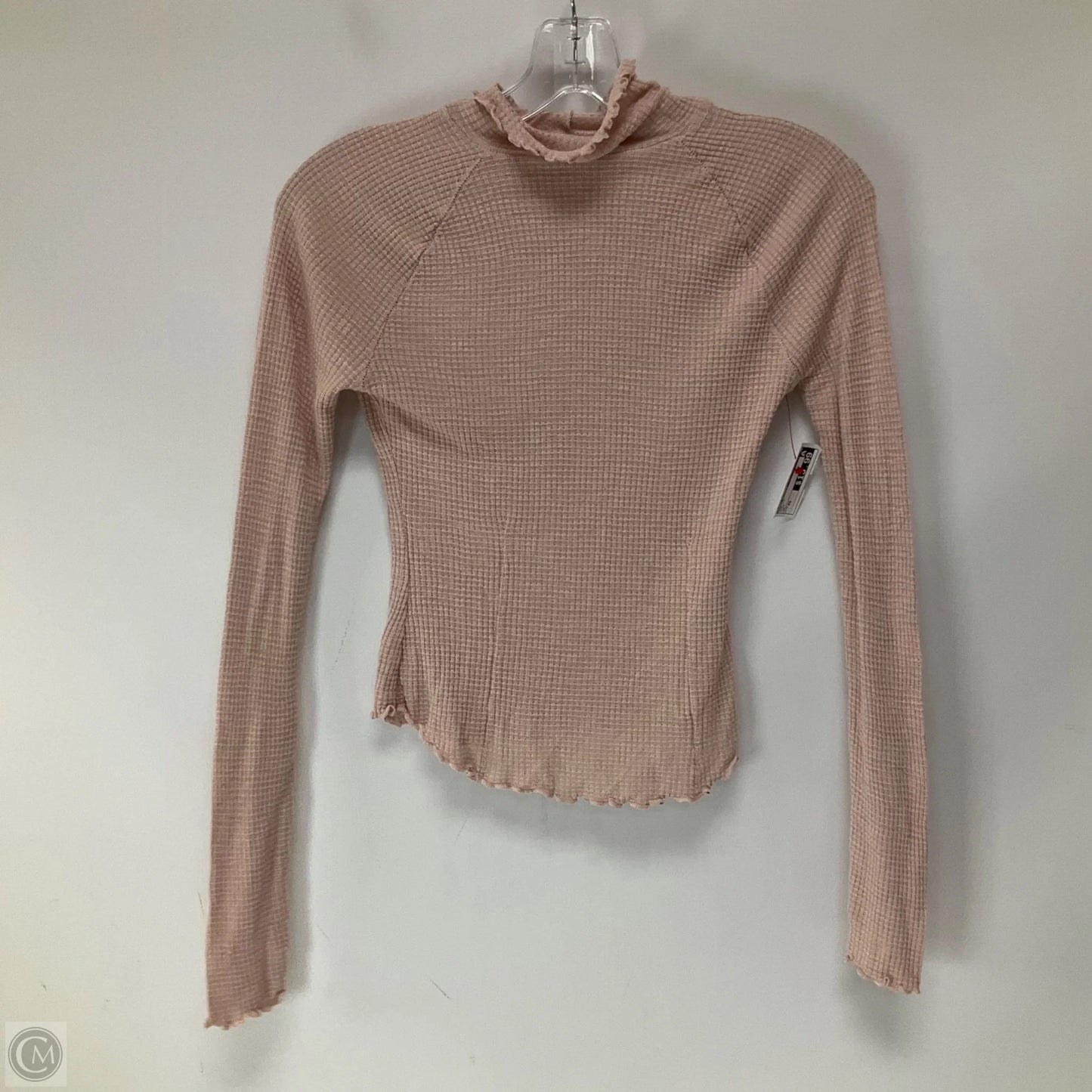 Top Long Sleeve By Free People In Pink, Size: Xs