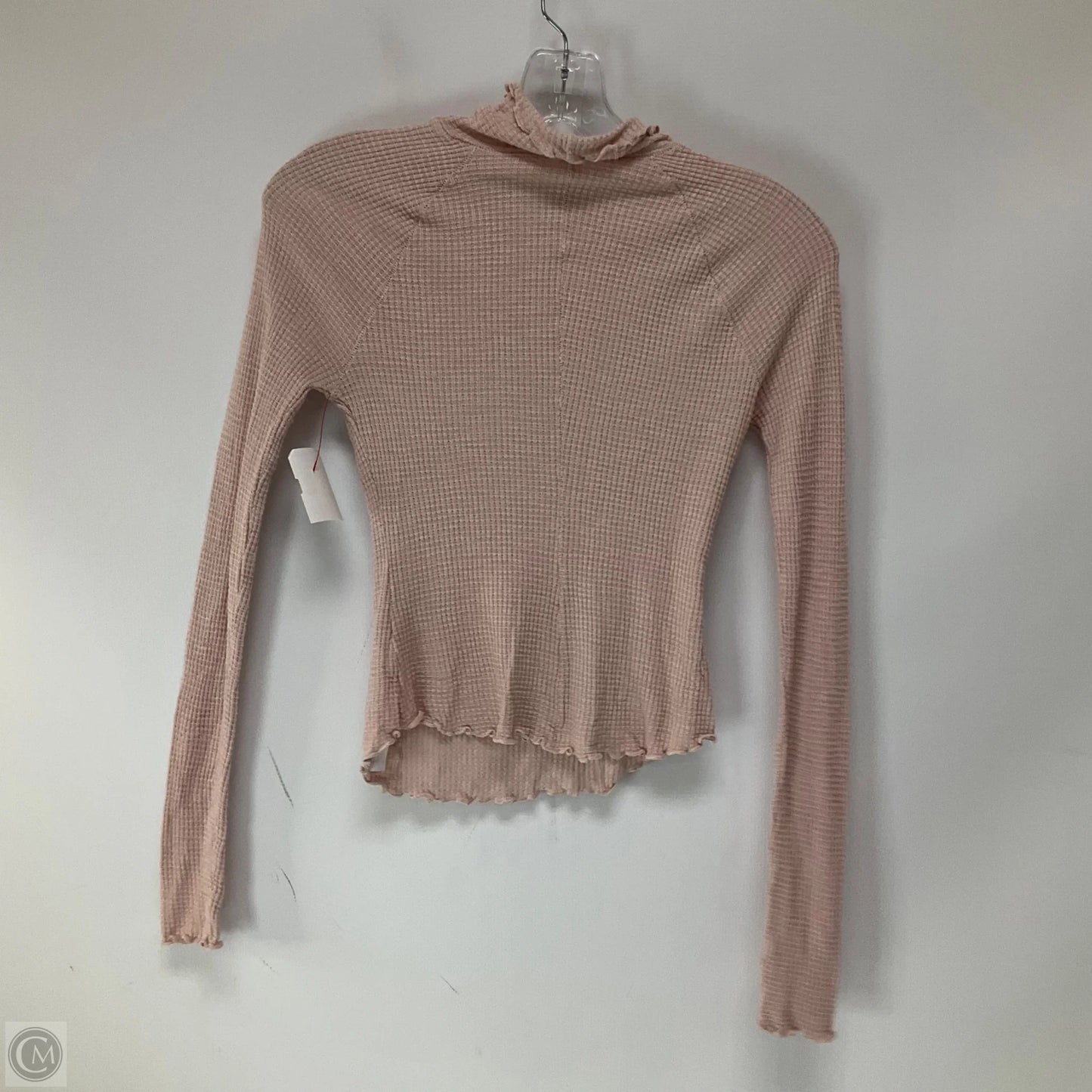 Top Long Sleeve By Free People In Pink, Size: Xs