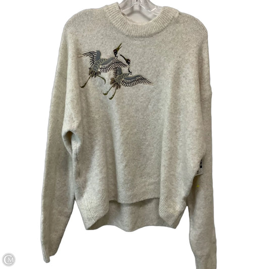 Sweater By H&m In Cream, Size: M