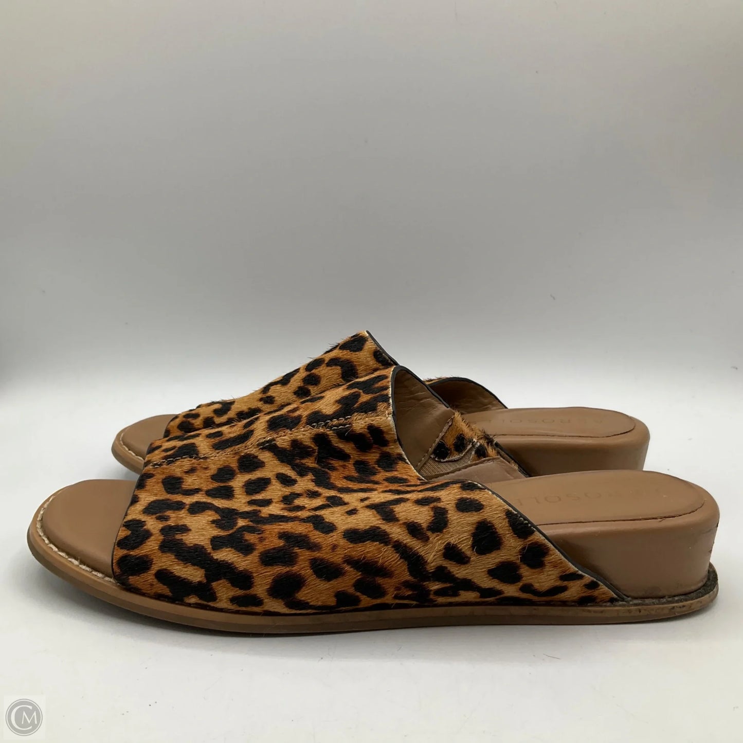 Sandals Flats By Aerosoles In Animal Print, Size: 7.5