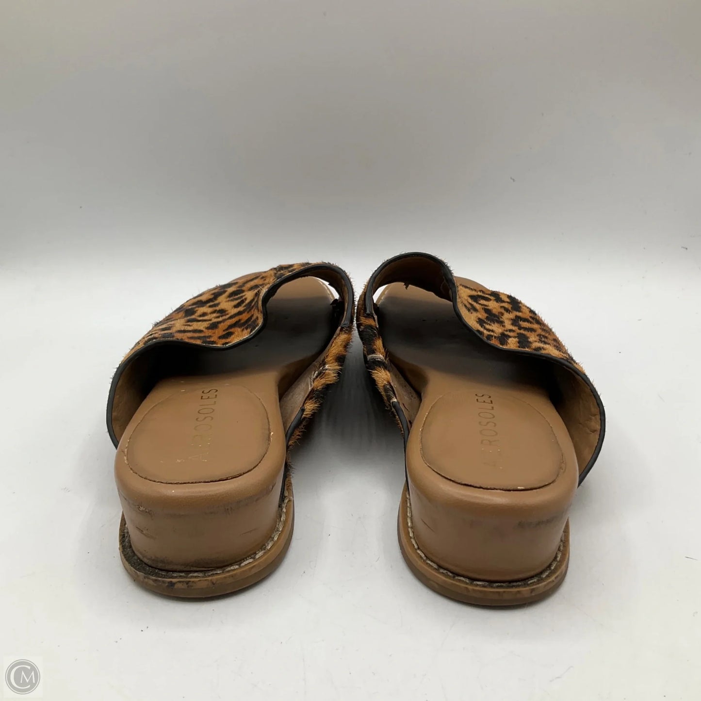 Sandals Flats By Aerosoles In Animal Print, Size: 7.5