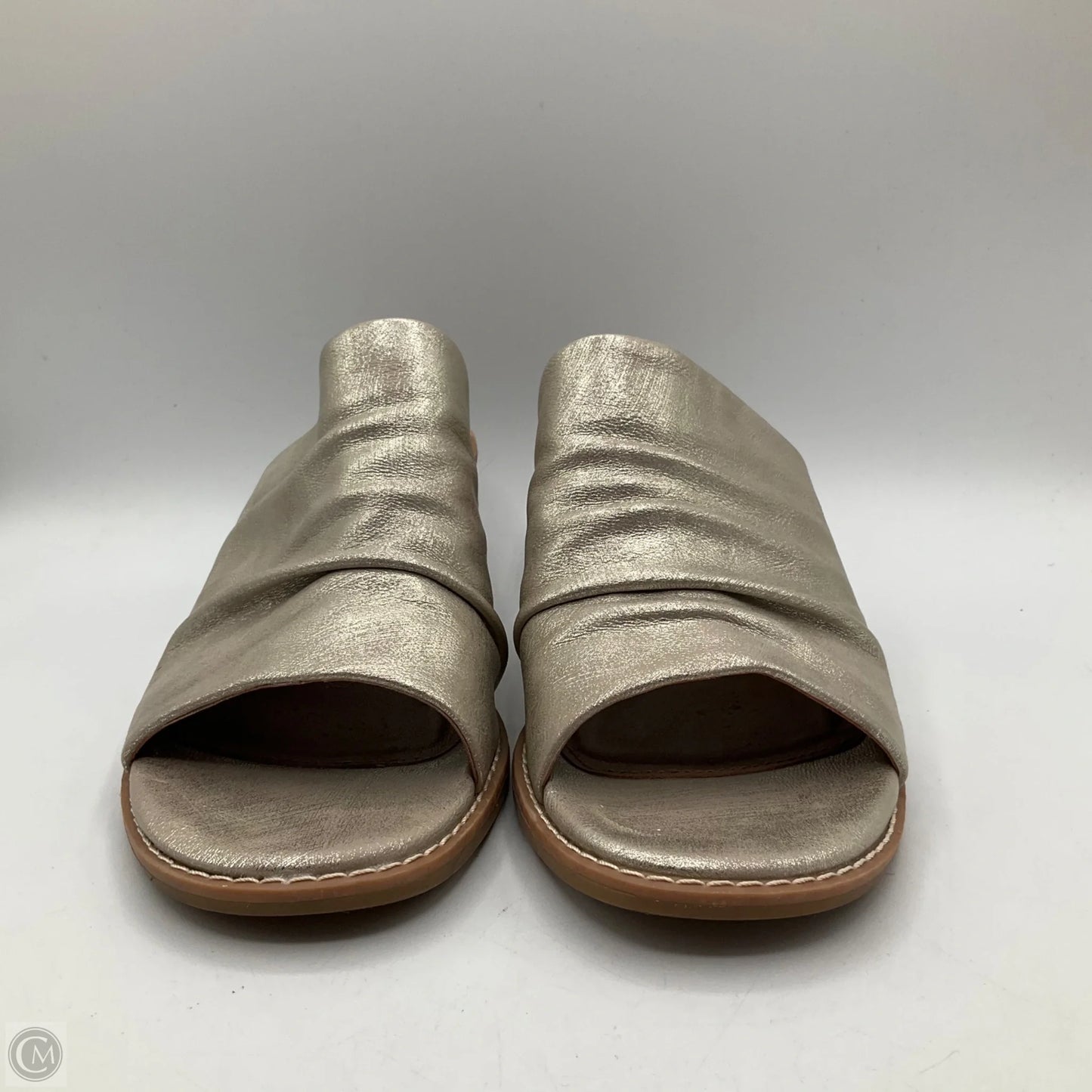 Sandals Heels Kitten By Sofft In Gold, Size: 7