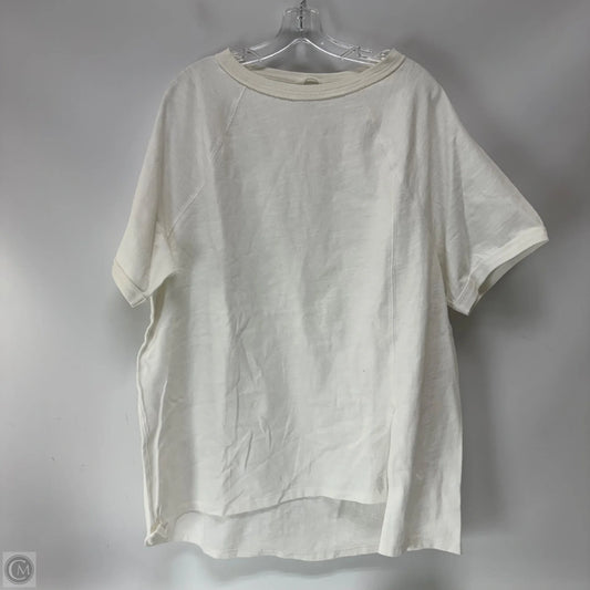 Top Short Sleeve By Free People In White, Size: M