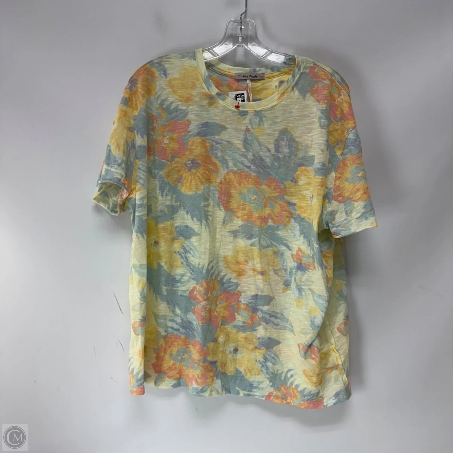 Top Short Sleeve By Free People In Tie Dye Print, Size: S