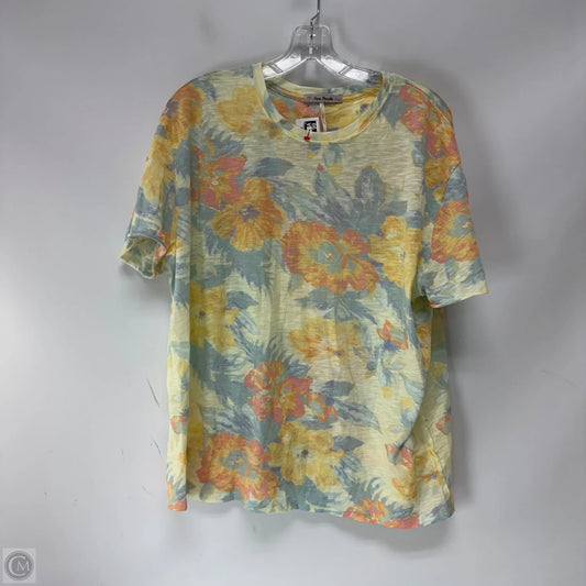 Top Short Sleeve By Free People In Tie Dye Print, Size: S