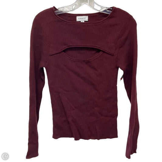 Sweater By Evereve In Maroon, Size: L
