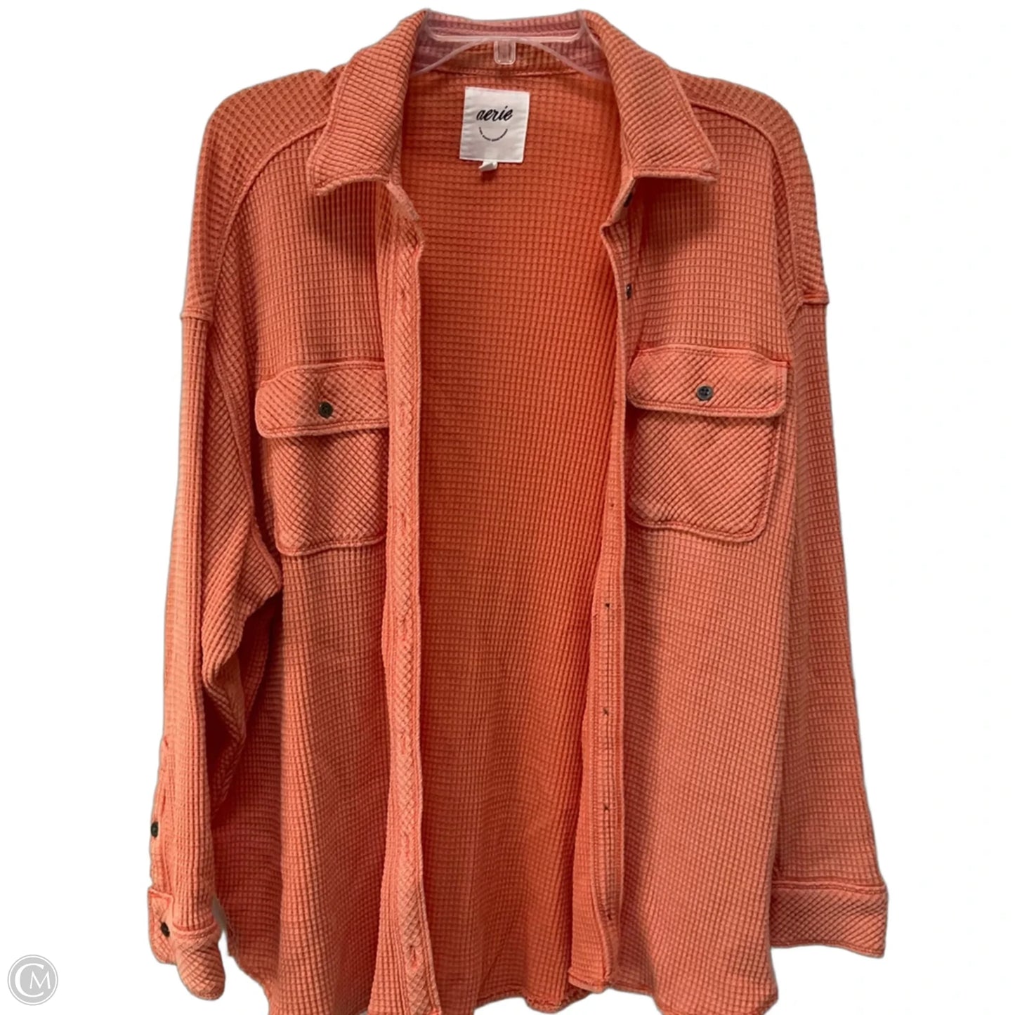 Top Long Sleeve By Aerie In Pink, Size: L