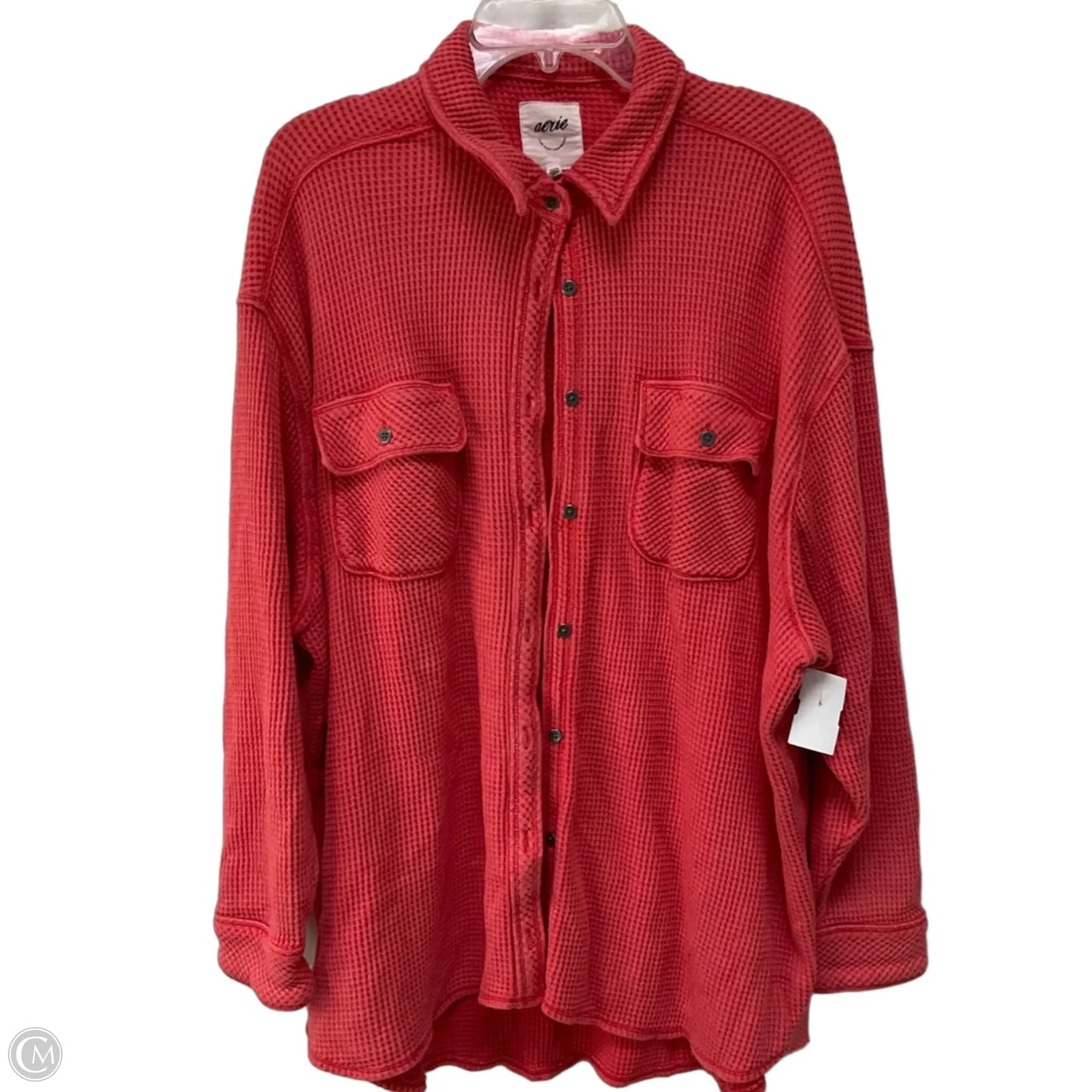 Top Long Sleeve By Aerie In Red, Size: L