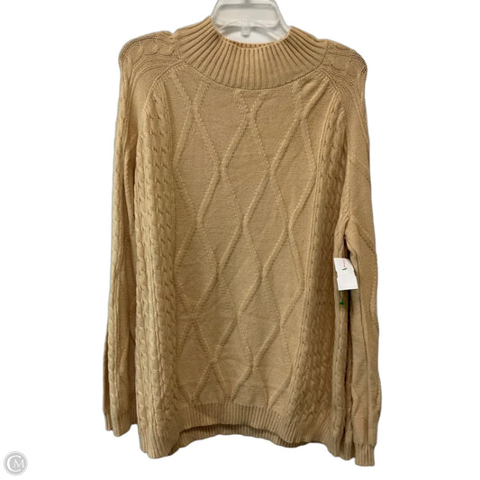 Sweater By Chicsoul In Tan, Size: Xl