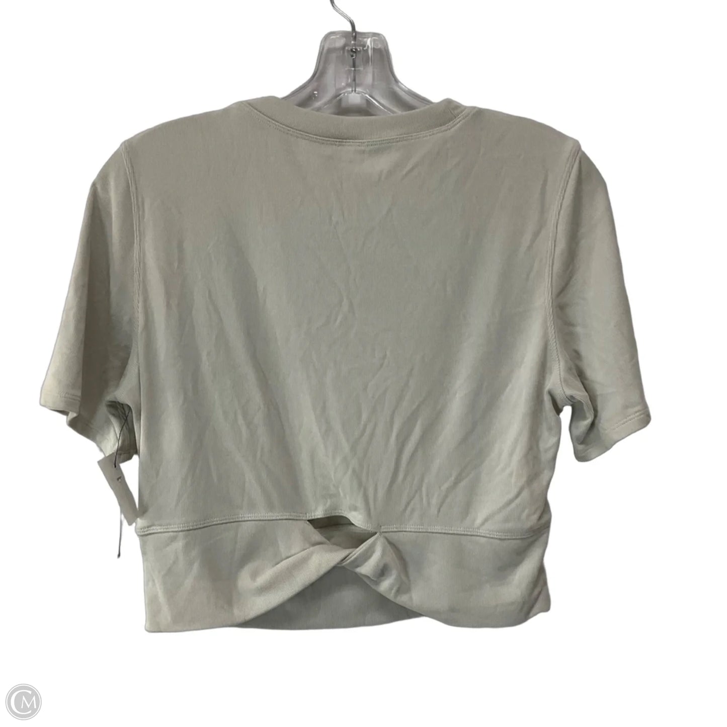 Athletic Top Short Sleeve By Lululemon In Cream, Size: 12