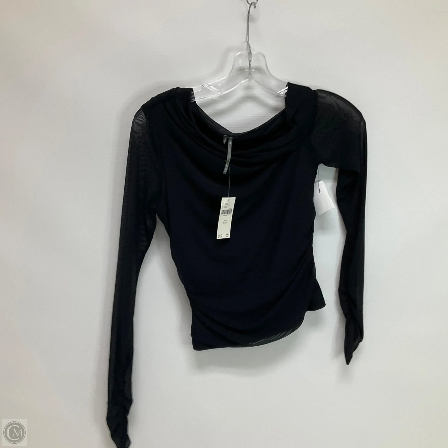 Top Long Sleeve By Anthropologie In Black, Size: Xxs