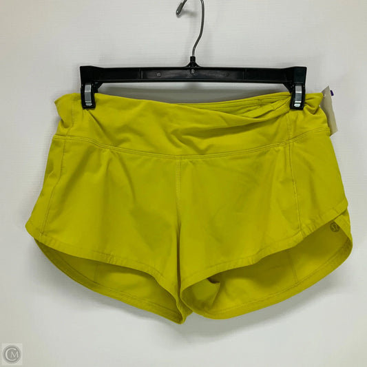 Athletic Shorts By Lululemon In Yellow, Size: 4