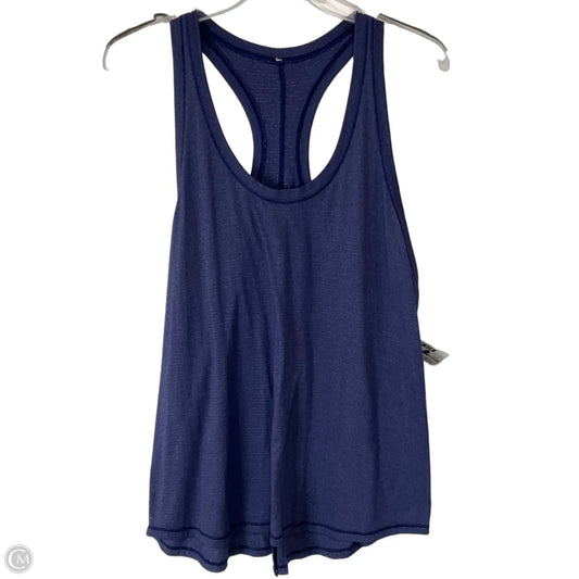 Athletic Tank Top By Lululemon In Blue, Size: 6