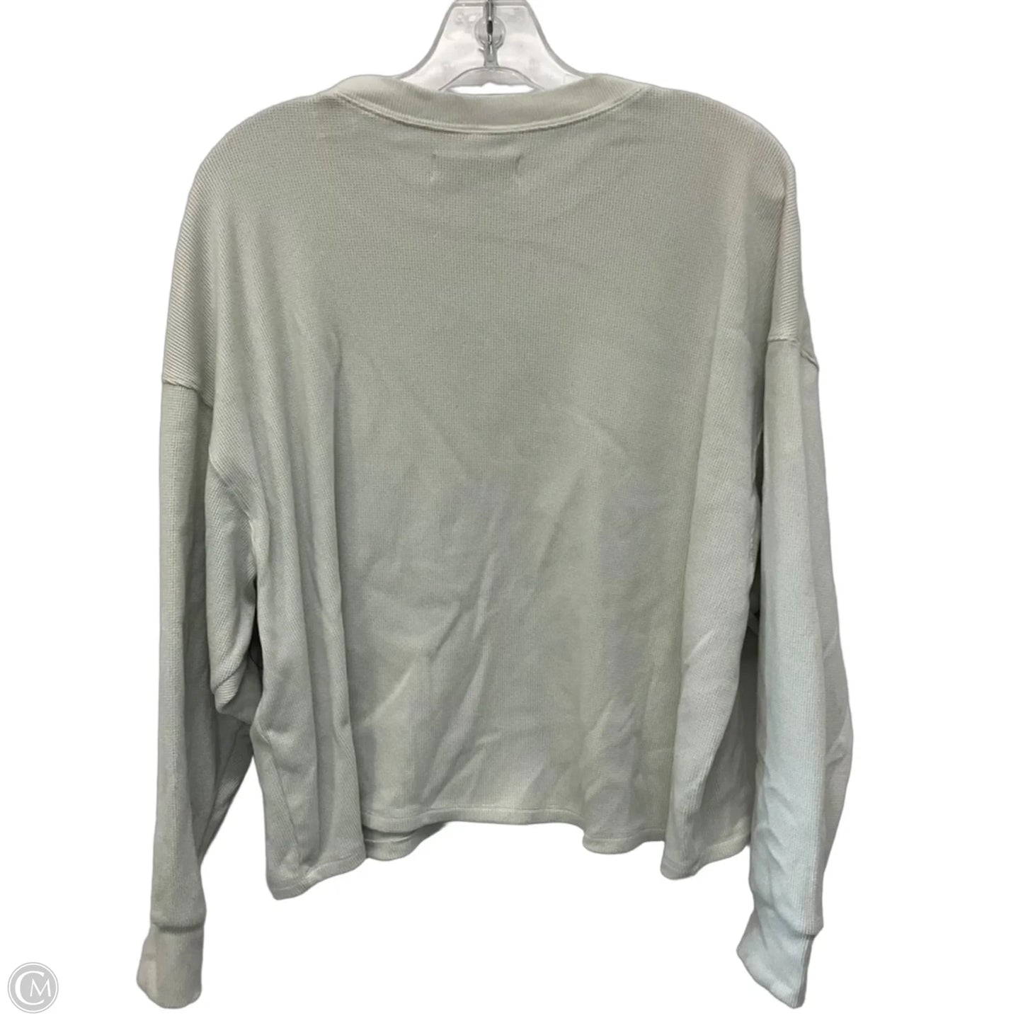 Top Long Sleeve By Abercrombie And Fitch In Beige, Size: S