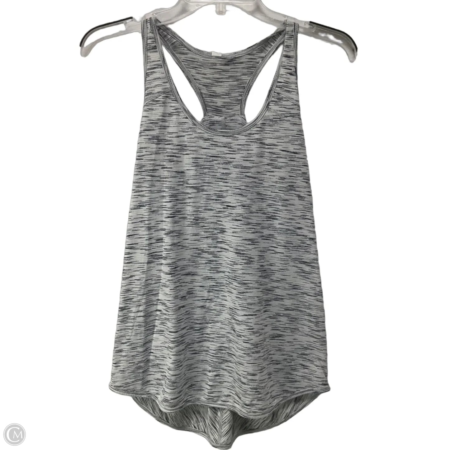 Athletic Tank Top By Lululemon In Grey & White, Size: 6