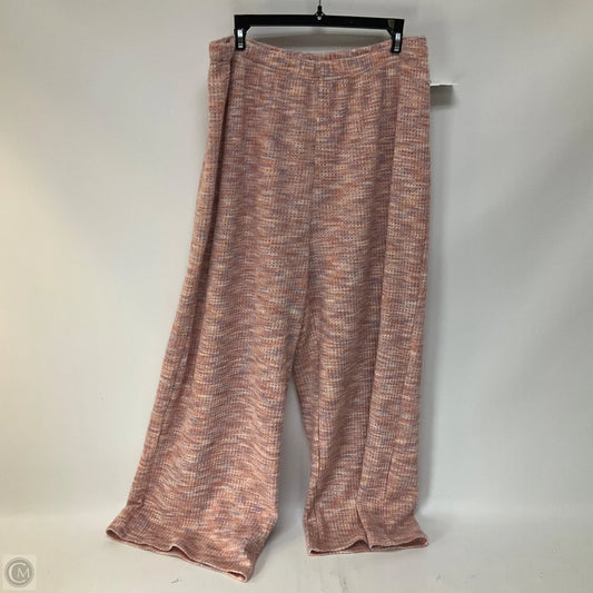Pants Lounge By Cider In Pink, Size: 1x