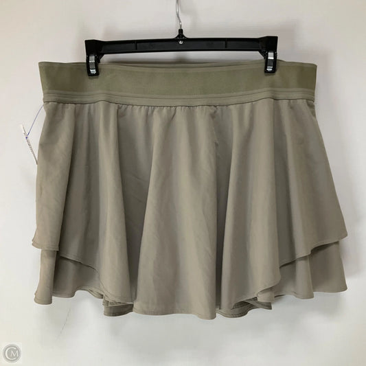 Athletic Skirt By Lululemon In Tan, Size: 12