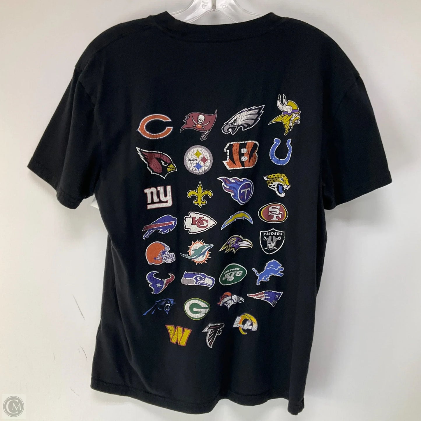 Top Short Sleeve By Nfl In Black, Size: S