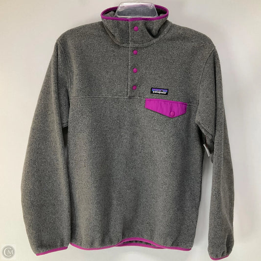 Athletic Fleece By Patagonia In Grey & Purple, Size: Xs
