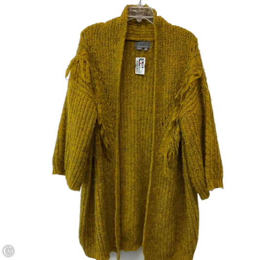 Sweater Cardigan By Anthropologie In Yellow, Size: Osfm