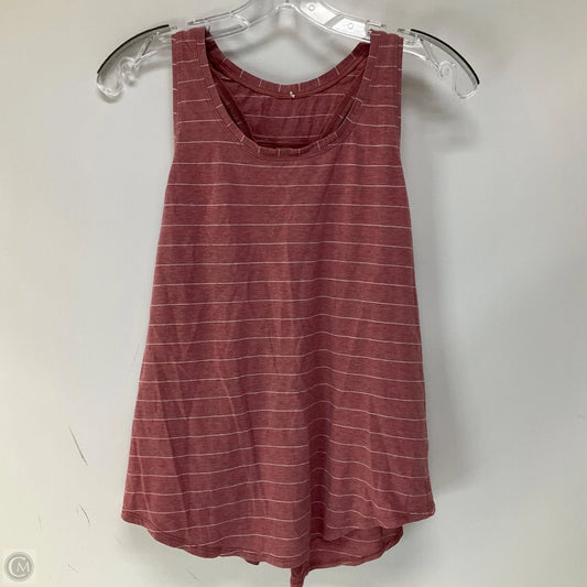 Athletic Tank Top By Lululemon In Pink, Size: 8